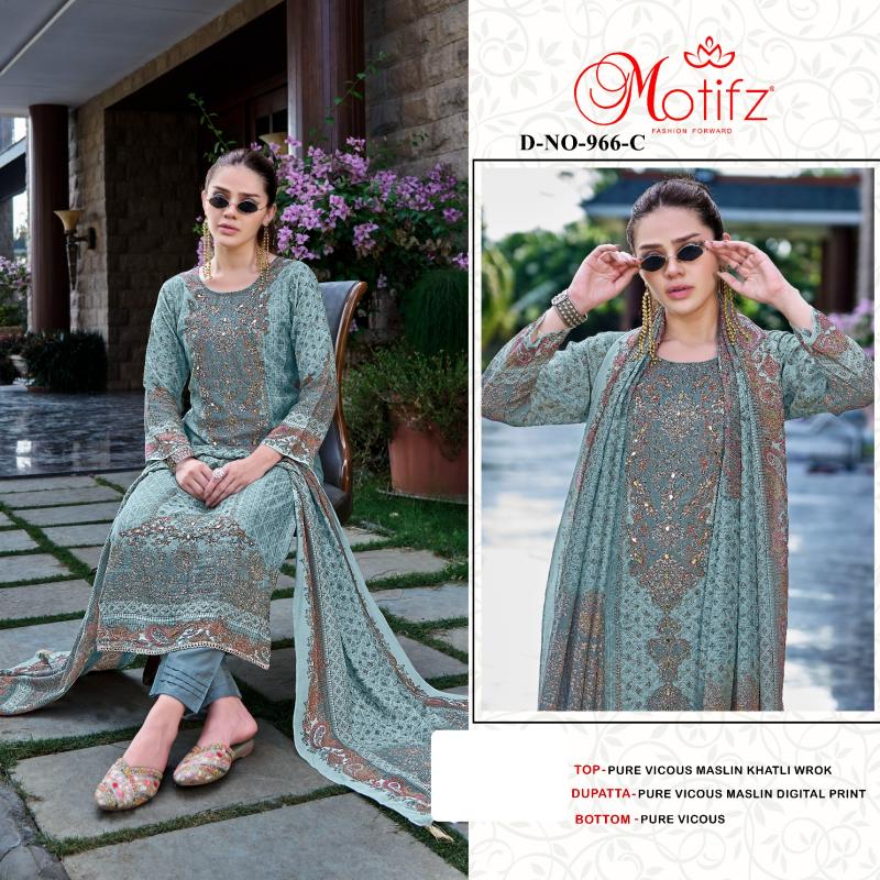 Motifz 966 Catalog wholesale market for pakistani suits in hyderabad