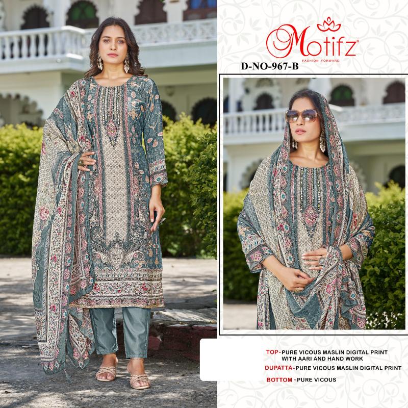 Motifz 967 Catalog pakistani online suits india