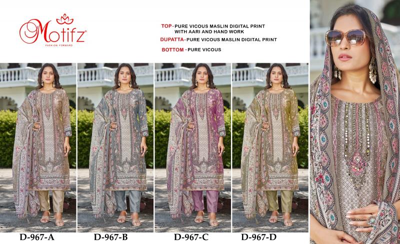 Motifz 967 Catalog pakistani online suits india