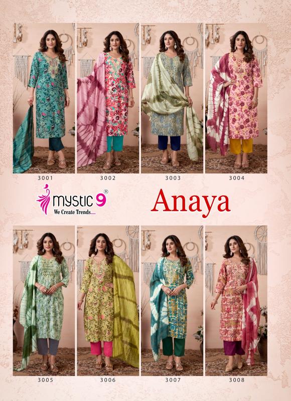 Mystic 9 Anaya Vol 3 Catalog rayon kurtis online india