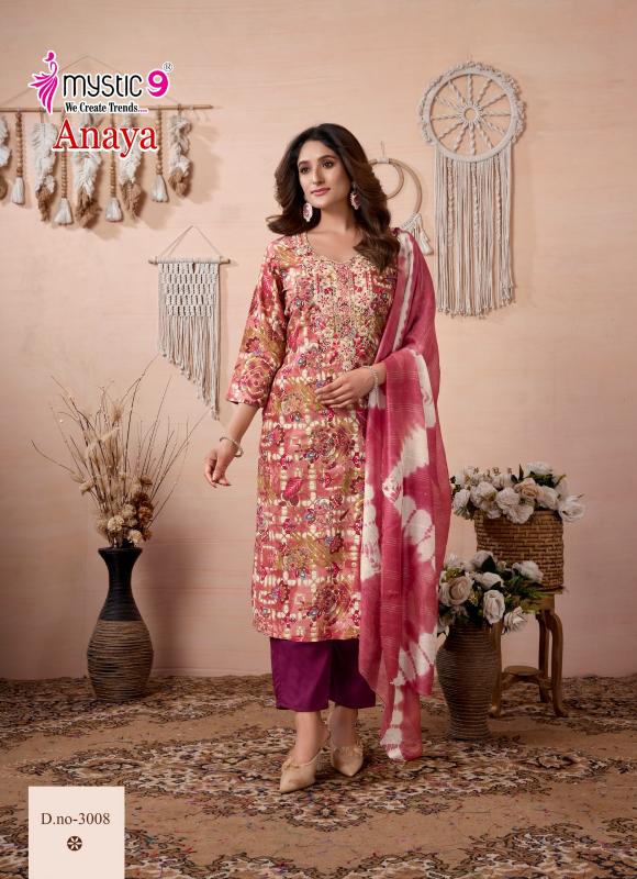 Mystic 9 Anaya Vol 3 Catalog rayon kurtis online india