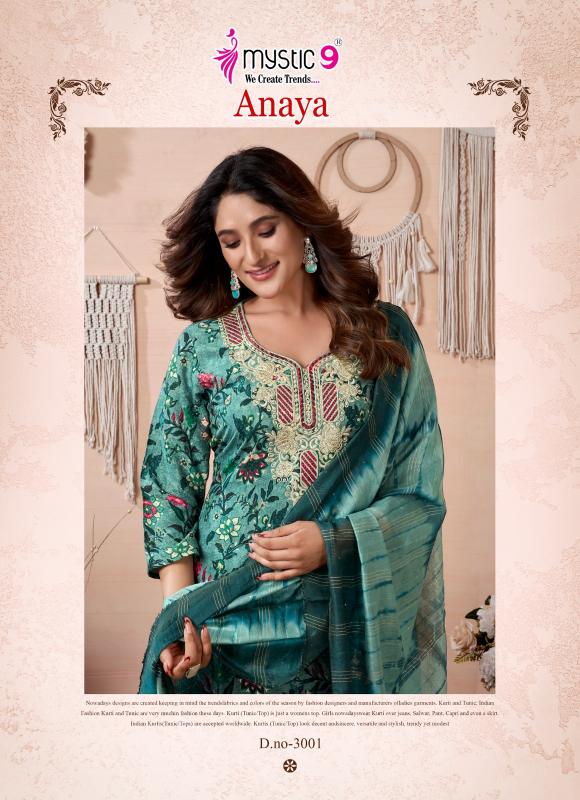 Mystic 9 Anaya Vol 3 Catalog rayon kurtis online india