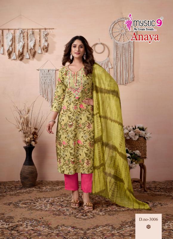Mystic 9 Anaya Vol 3 Catalog rayon kurtis online india