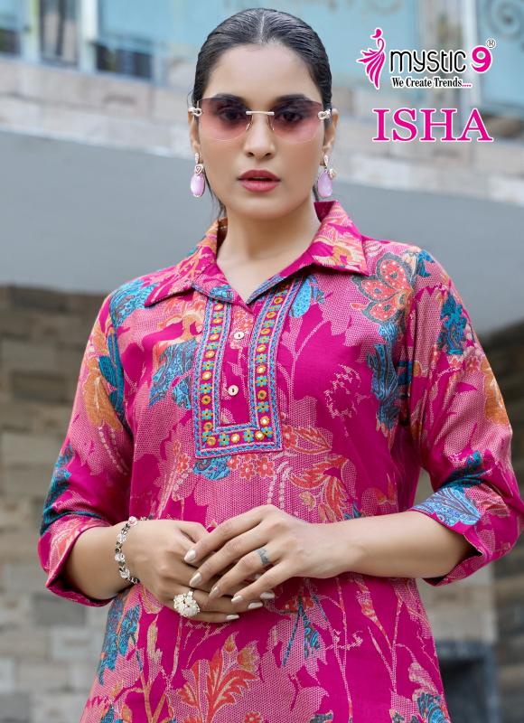 Mystic 9 Isha vol 1 catalog print coord set wholesale market