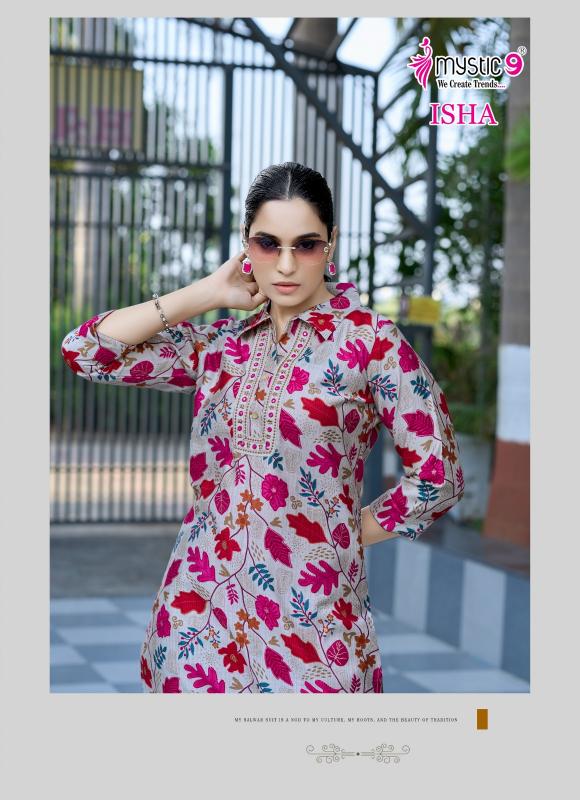 Mystic 9 Isha vol 1 catalog print coord set wholesale market