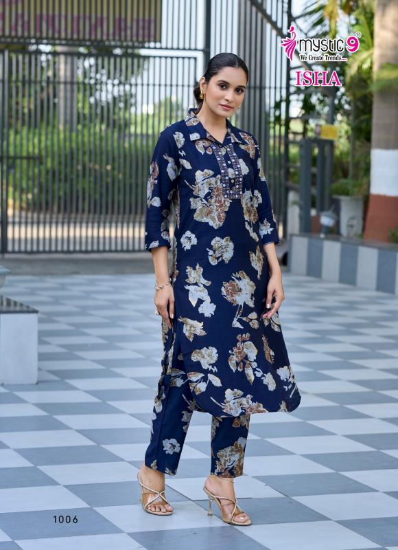 Mystic 9 Isha vol 1 catalog print coord set wholesale market