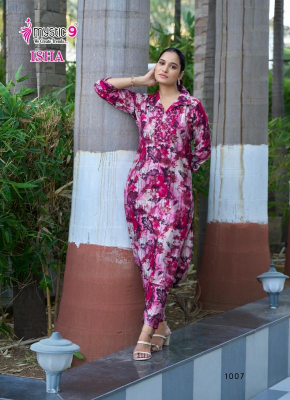 Mystic 9 Isha vol 1 catalog print coord set wholesale market