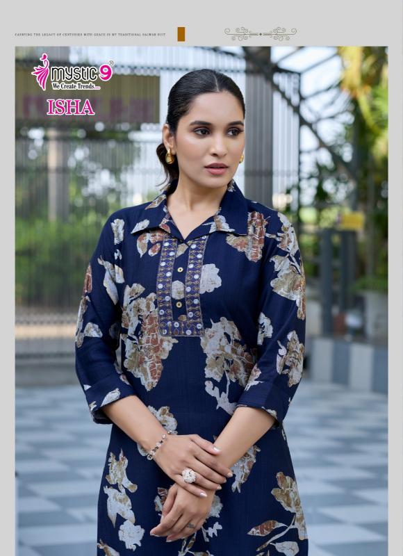 Mystic 9 Isha vol 1 catalog print coord set wholesale market