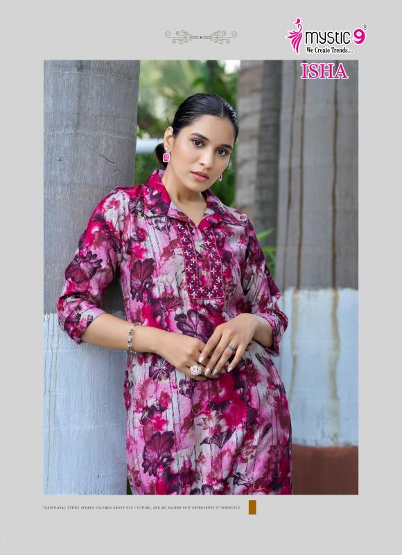 Mystic 9 Isha vol 1 catalog print coord set wholesale market