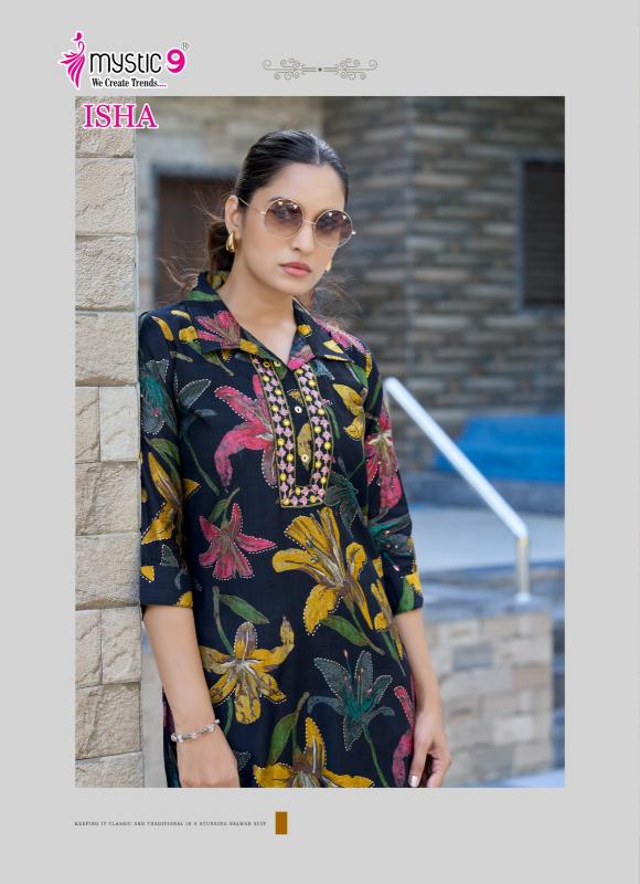 Mystic 9 Isha vol 1 catalog print coord set wholesale market