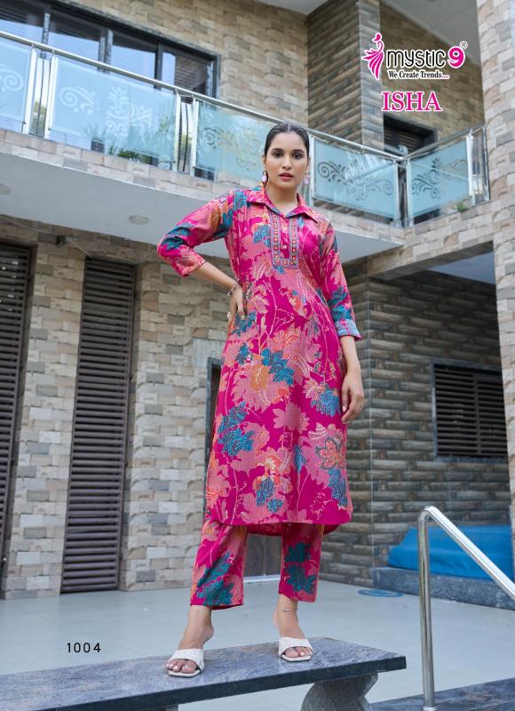 Mystic 9 Isha vol 1 catalog print coord set wholesale market