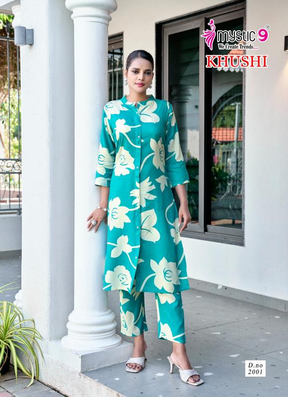 Mystic 9 Khushi Vol 2 catalog co ord set wholesale in mumbai