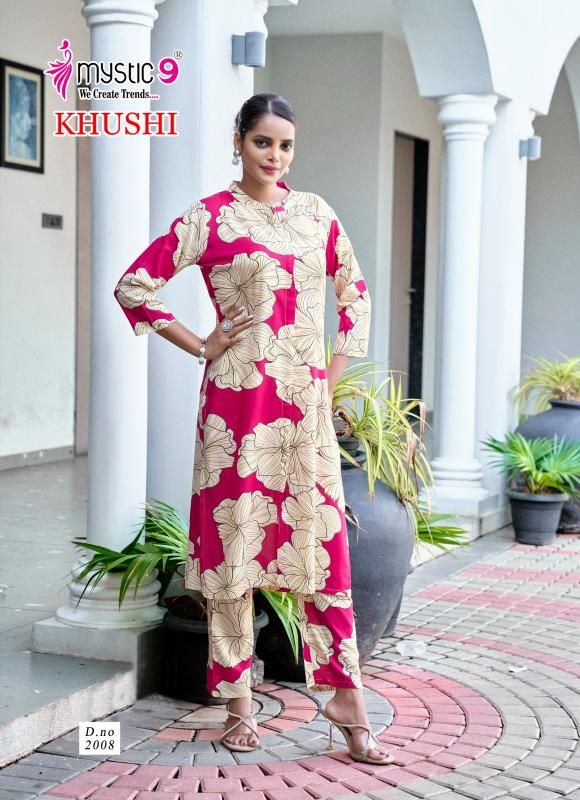 Mystic 9 Khushi Vol 2 catalog co ord set wholesale in mumbai