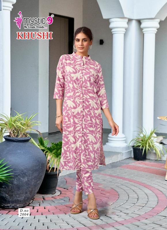 Mystic 9 Khushi Vol 2 catalog co ord set wholesale in mumbai
