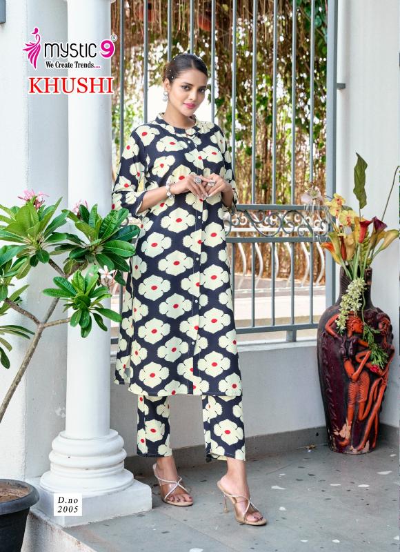 Mystic 9 Khushi Vol 2 catalog co ord set wholesale in mumbai