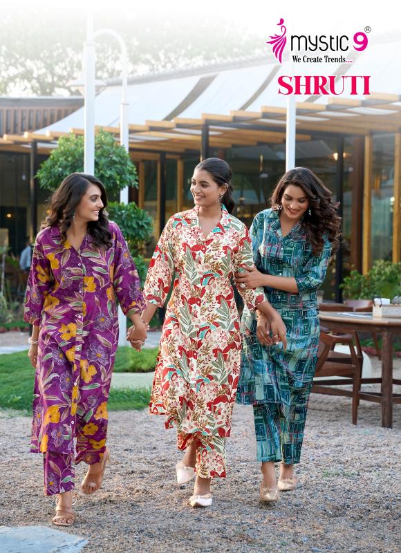 Mystic 9 Shruti Vol 1 Catalog coord set wholesale in delhi