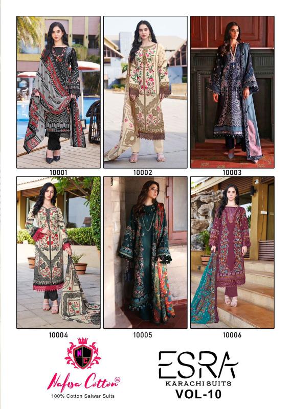 Nafisa Esra Vol-10 – Karachi Dress Material - Wholesale Catalog