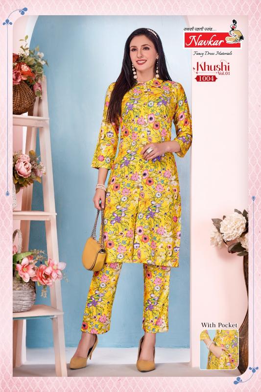Navkar Khushi vol 1 catalog co ord set for women wholesale