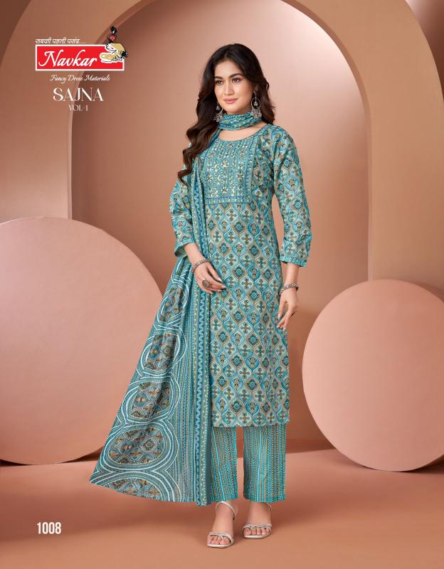 Navkar Sajna Vol 1 Catalog cotton indian kurtis