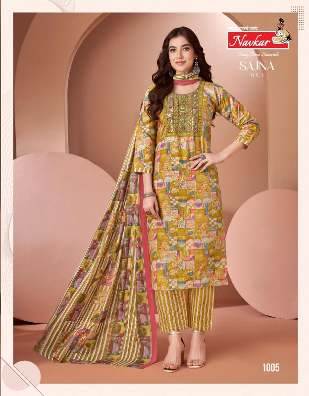 Navkar Sajna Vol 1 Catalog cotton indian kurtis