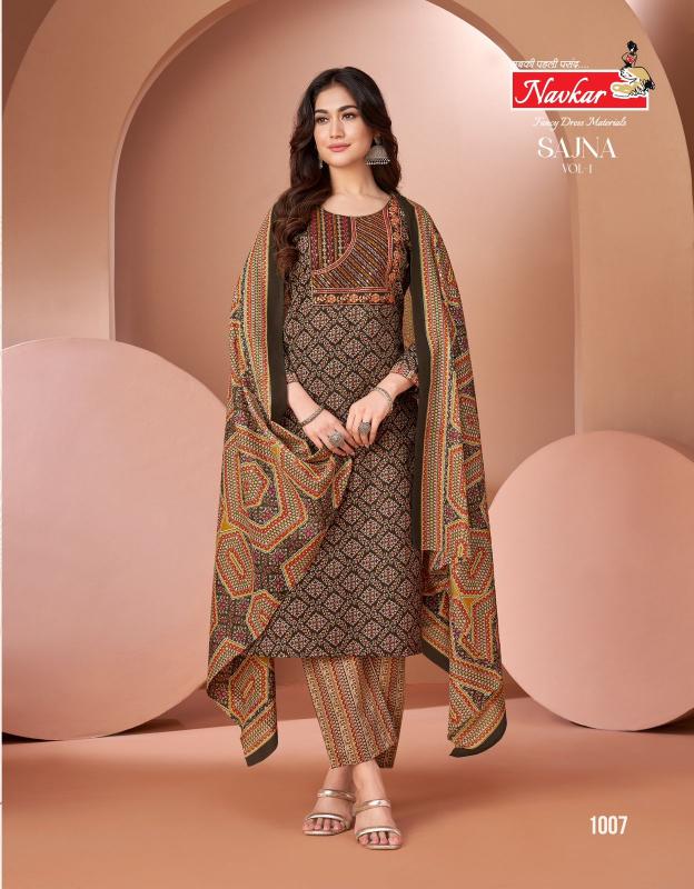Navkar Sajna Vol 1 Catalog cotton indian kurtis