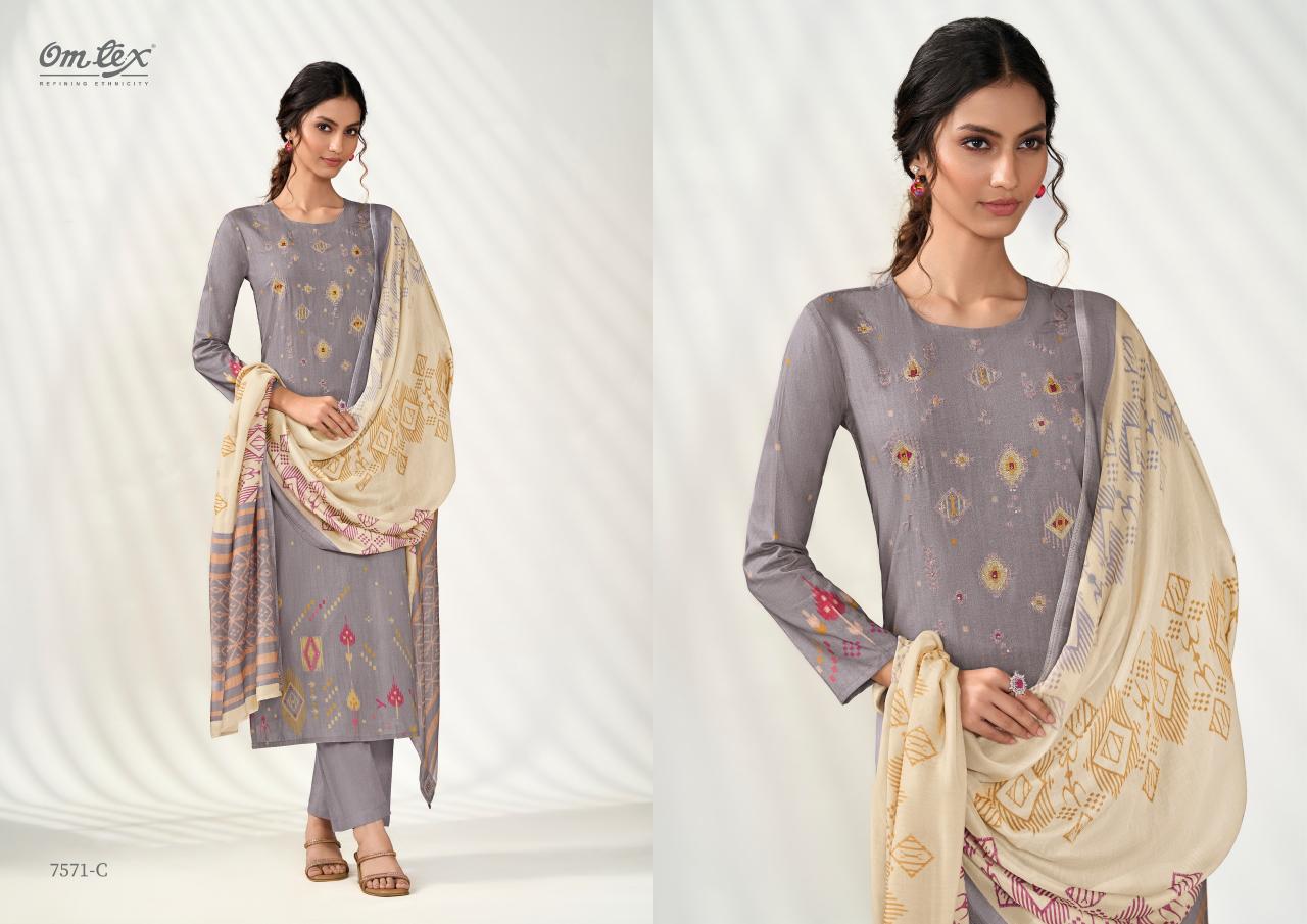 Omtex Bold Fashion catalog unstitched salwar kameez wholesalers