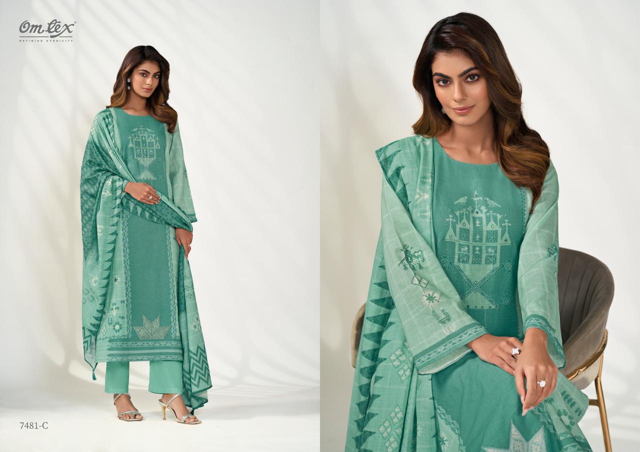 Omtex Poshak Catalog wholesale salwar kameez suits