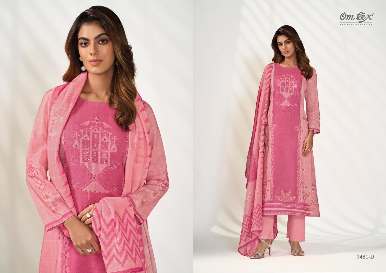 Omtex Poshak Catalog wholesale salwar kameez suits