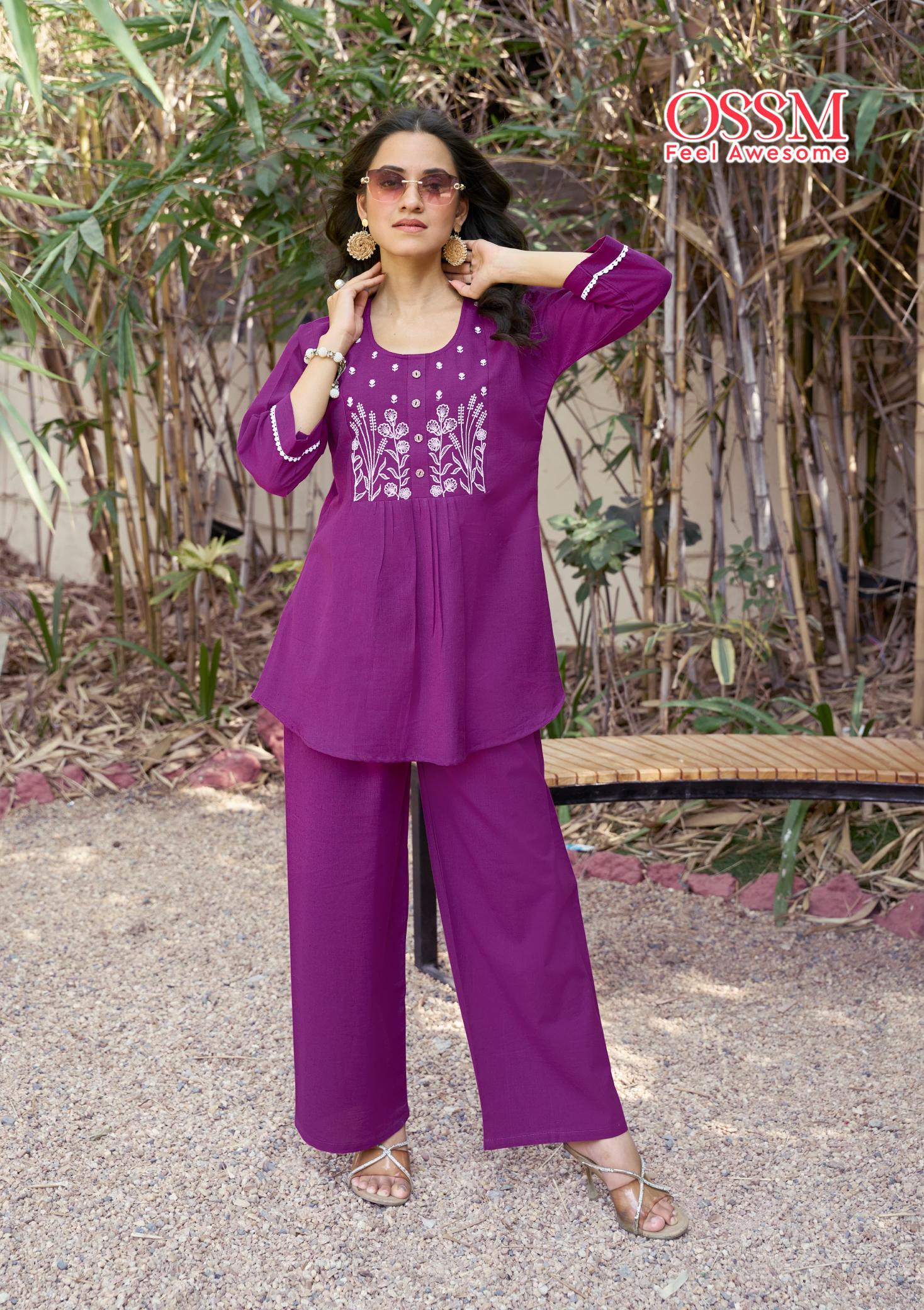 Ossm Glamour catalog co ord set under 1000
