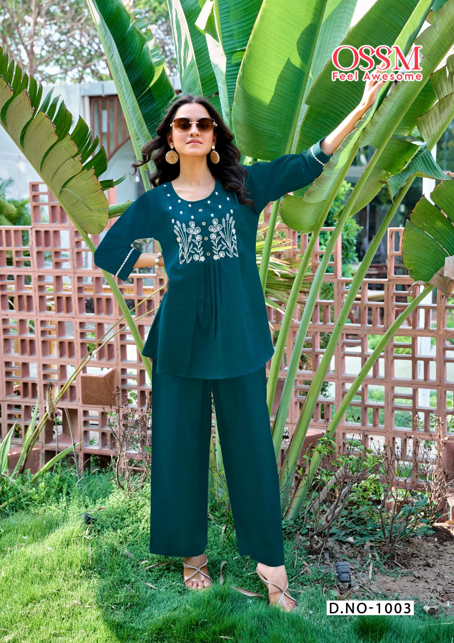 Ossm Glamour catalog co ord set under 1000