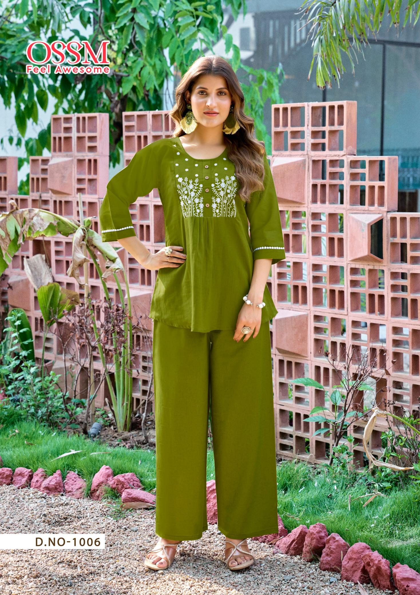Ossm Glamour catalog co ord set under 1000