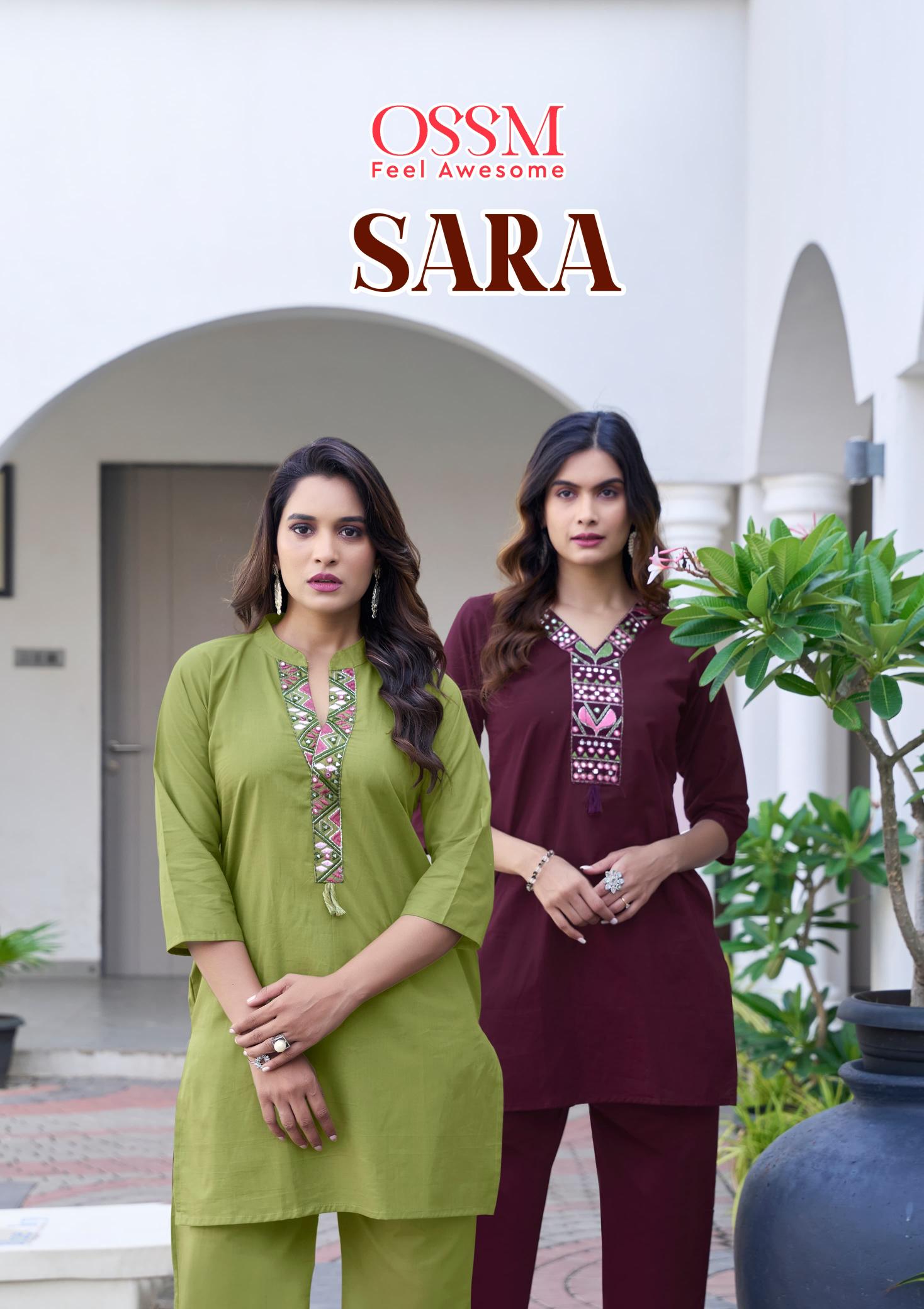Ossm Sara catalog co ord sets manufacturers in india