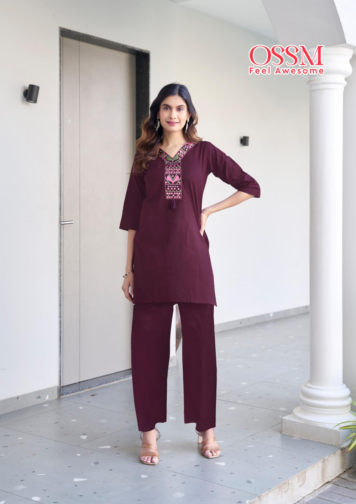 Ossm Sara catalog co ord sets manufacturers in india
