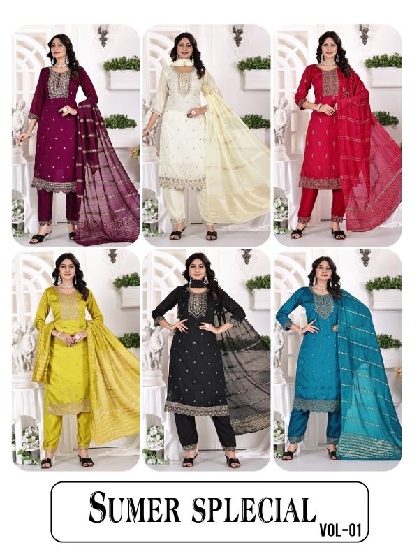 Padmavat Sumer Special Vol 1 Catalog chanderi silk kurtis online india