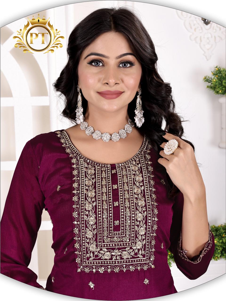 Padmavat Sumer Special Vol 1 Catalog chanderi silk kurtis online india