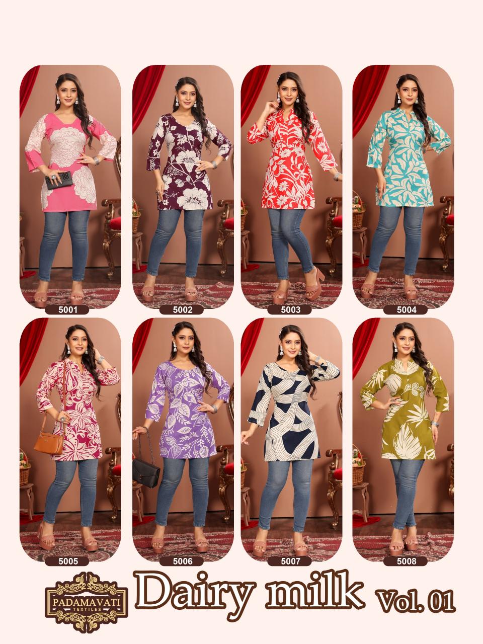 Padmavati Dairy Milk catalog kurti manufacturer in jaipur sitapura