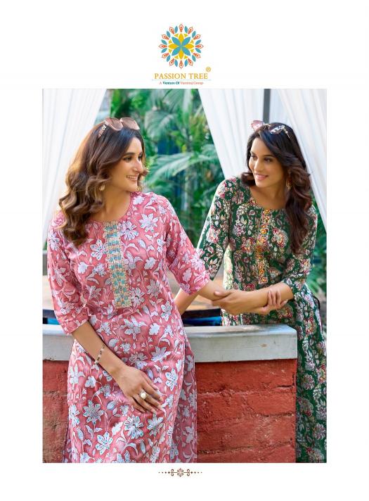 Passion Tree Pahel vol 1 catalog wholesale cotton embroidery work kurti