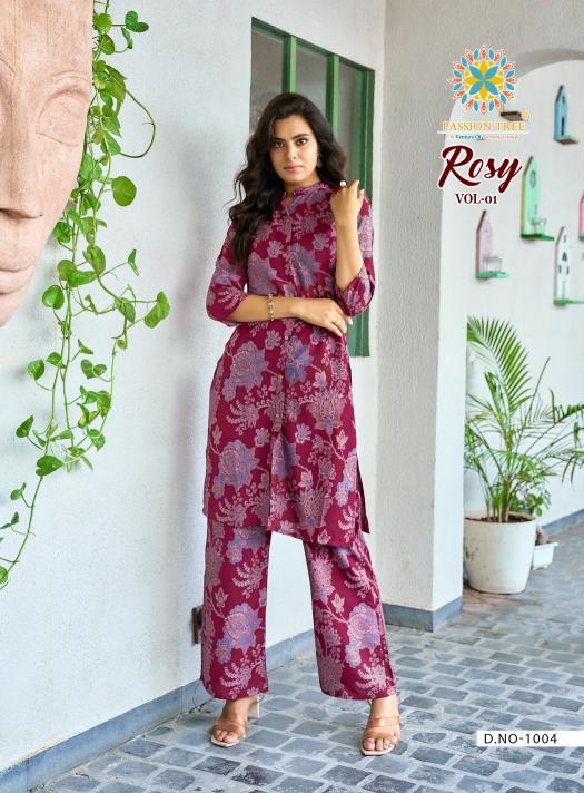 Passion Tree Rosy Vol 1 catalog Printed co ord set wholesale