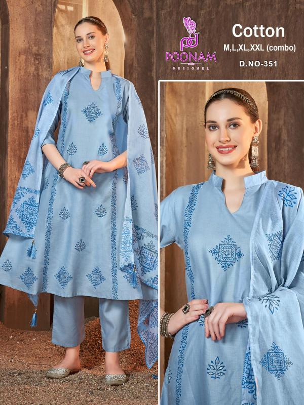 Poonam 351 to 354 catalog indian kurtis in usa