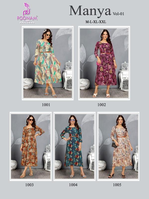 Poonam Manya Vol 1 catalog kurties manufacturers in jaipur sitapura