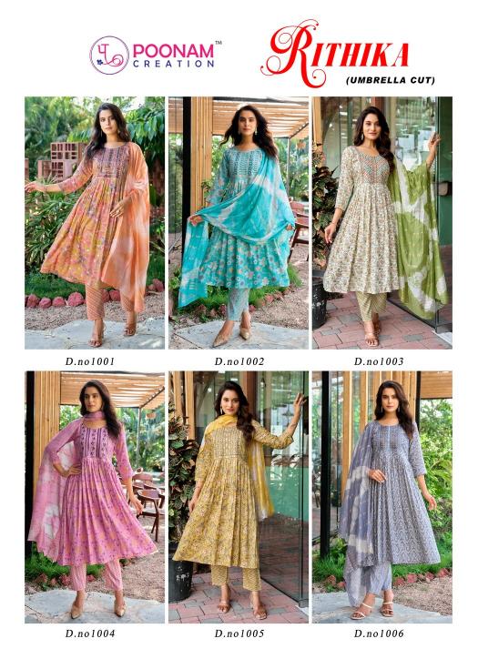 Poonam Rithika catalog indian anarkali kurtis