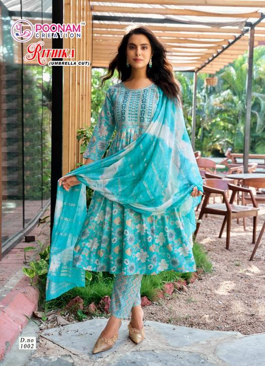 Poonam Rithika catalog indian anarkali kurtis