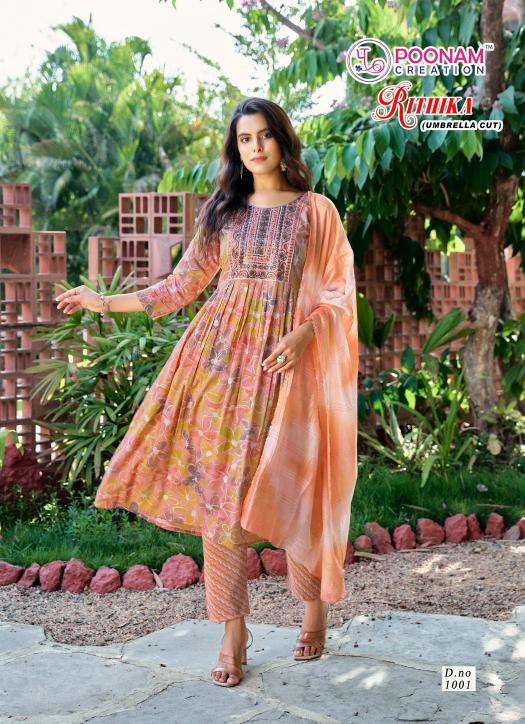 Poonam Rithika catalog indian anarkali kurtis