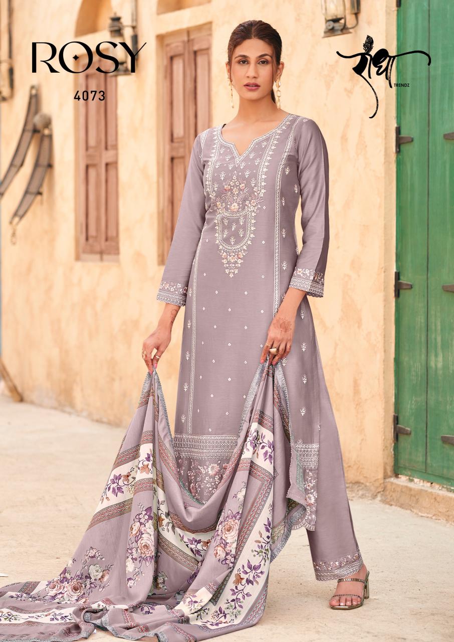 Radha Trendz Rosy Catalog wholesale salwar kameez market in surat