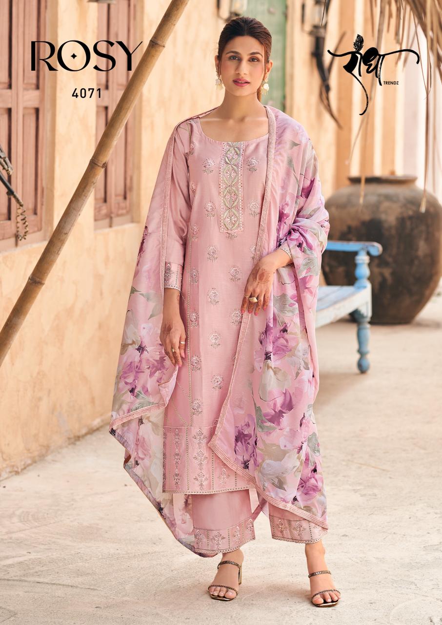 Radha Trendz Rosy Catalog wholesale salwar kameez market in surat