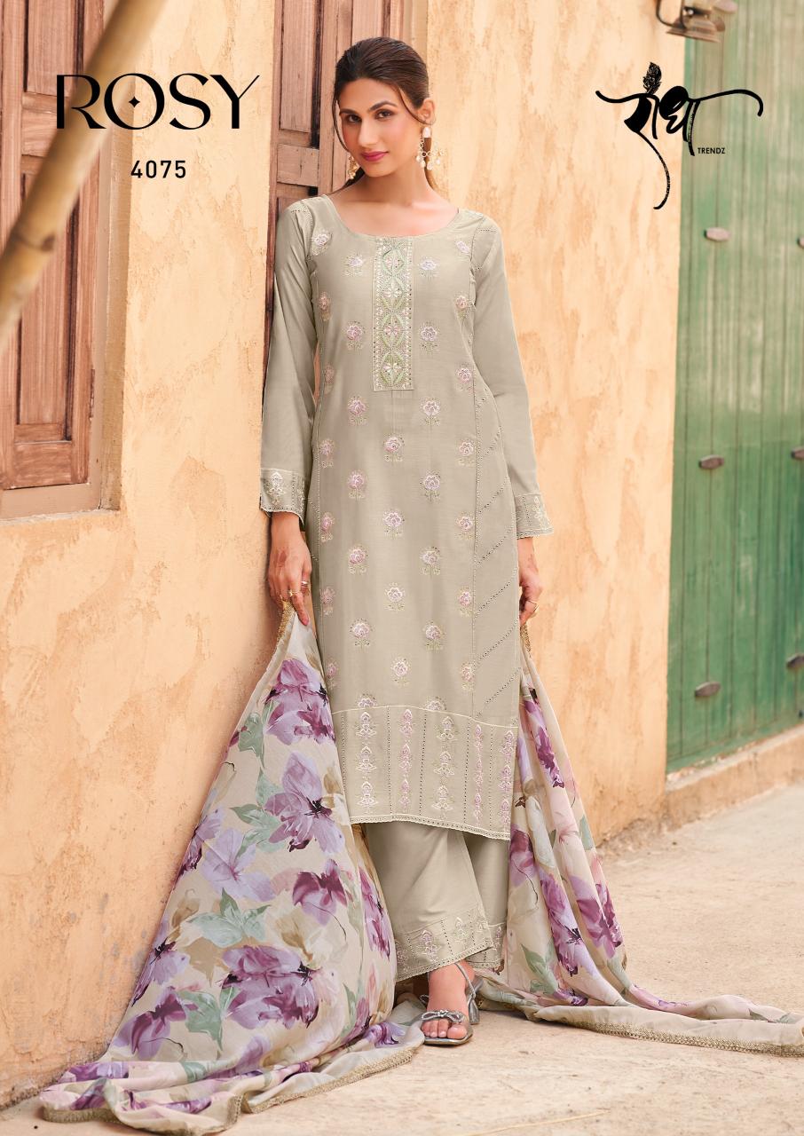 Radha Trendz Rosy Catalog wholesale salwar kameez market in surat