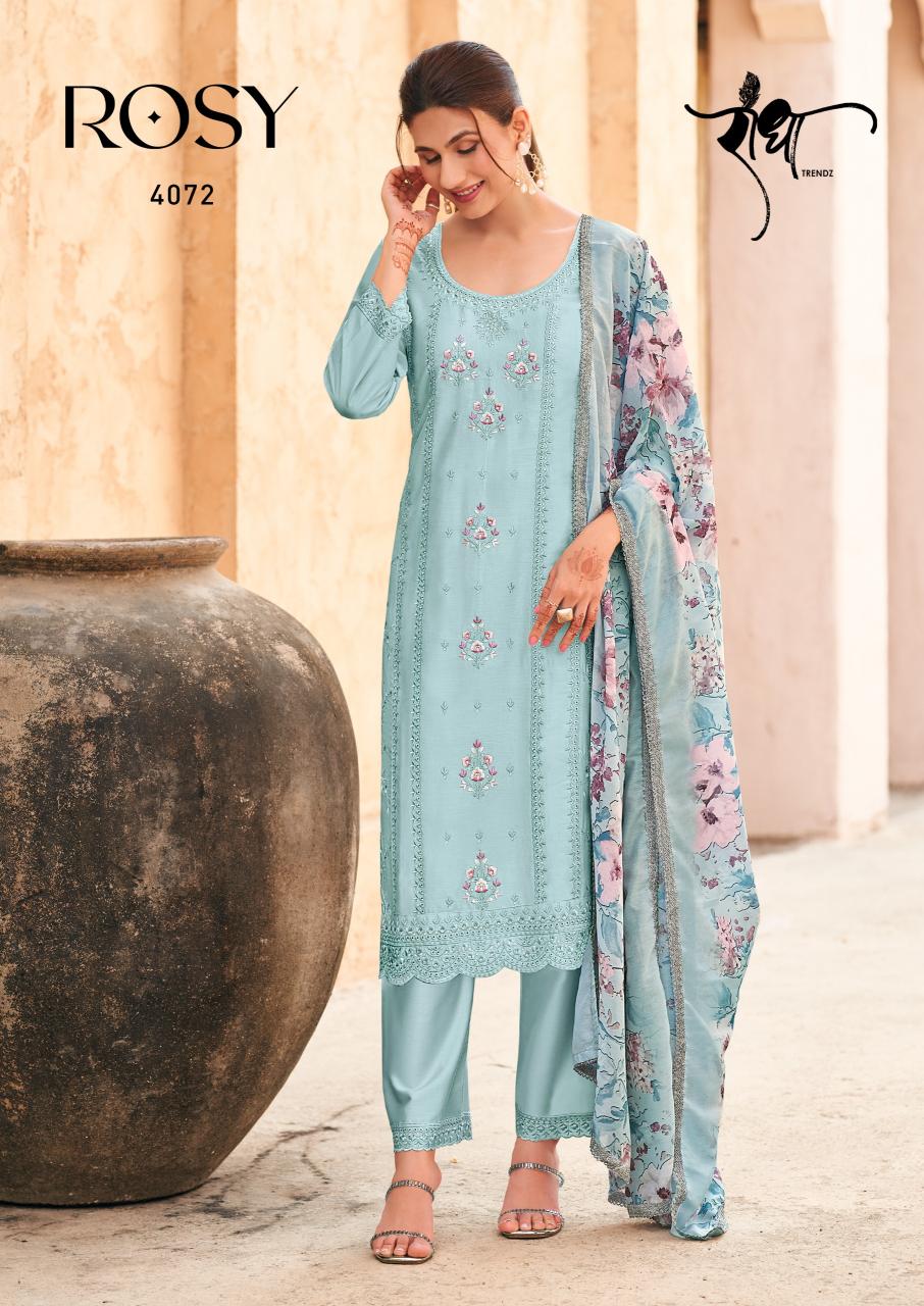 Radha Trendz Rosy Catalog wholesale salwar kameez market in surat