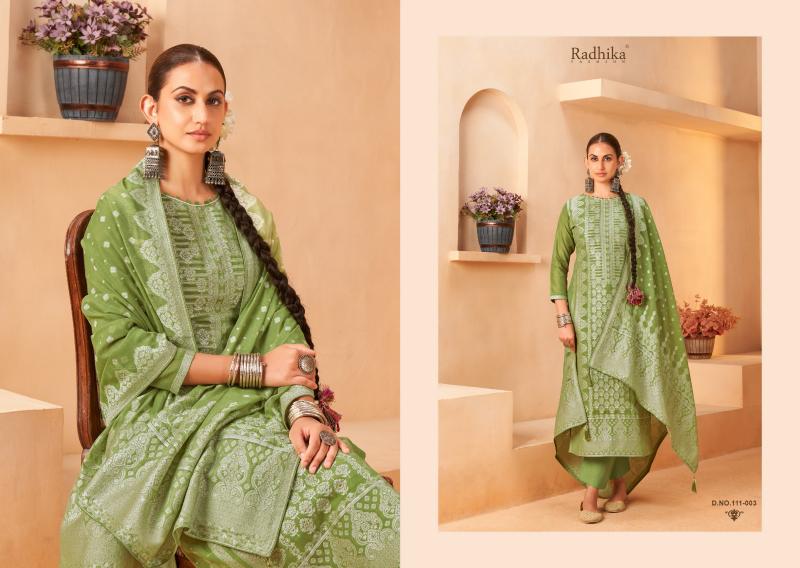 Radhika Azara Banarashi Adah Vol 5 catalog punjabi suits dress material wholesale