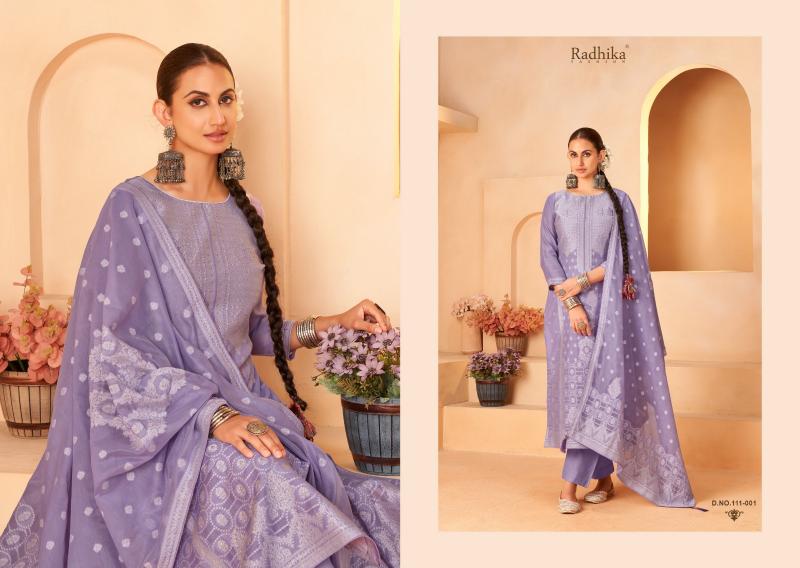 Radhika Azara Banarashi Adah Vol 5 catalog punjabi suits dress material wholesale