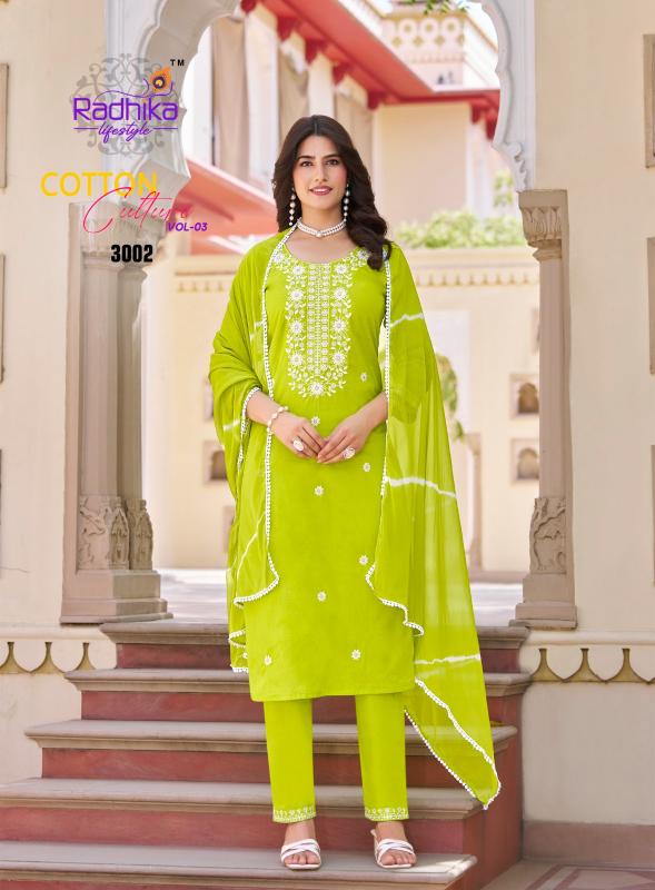 Radhika Life Style Cotton Culture vol 3 catalog cotton kurtis india 